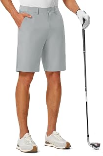 TBMPOY Men's 9" Golf Shorts Stretch Dress Quick Dry Casual with 5 Pockets