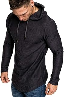 Lexiart Felpa Sportiva da Uomo, alla Moda, in Pile, Tinta Unita