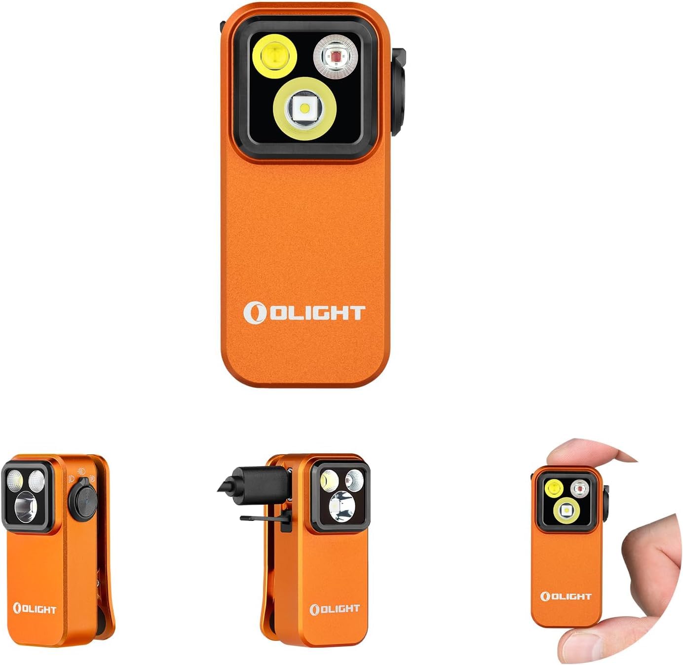 OLIGHT Oclip Pro Mini EDC Rechargeable Torch (Orange)