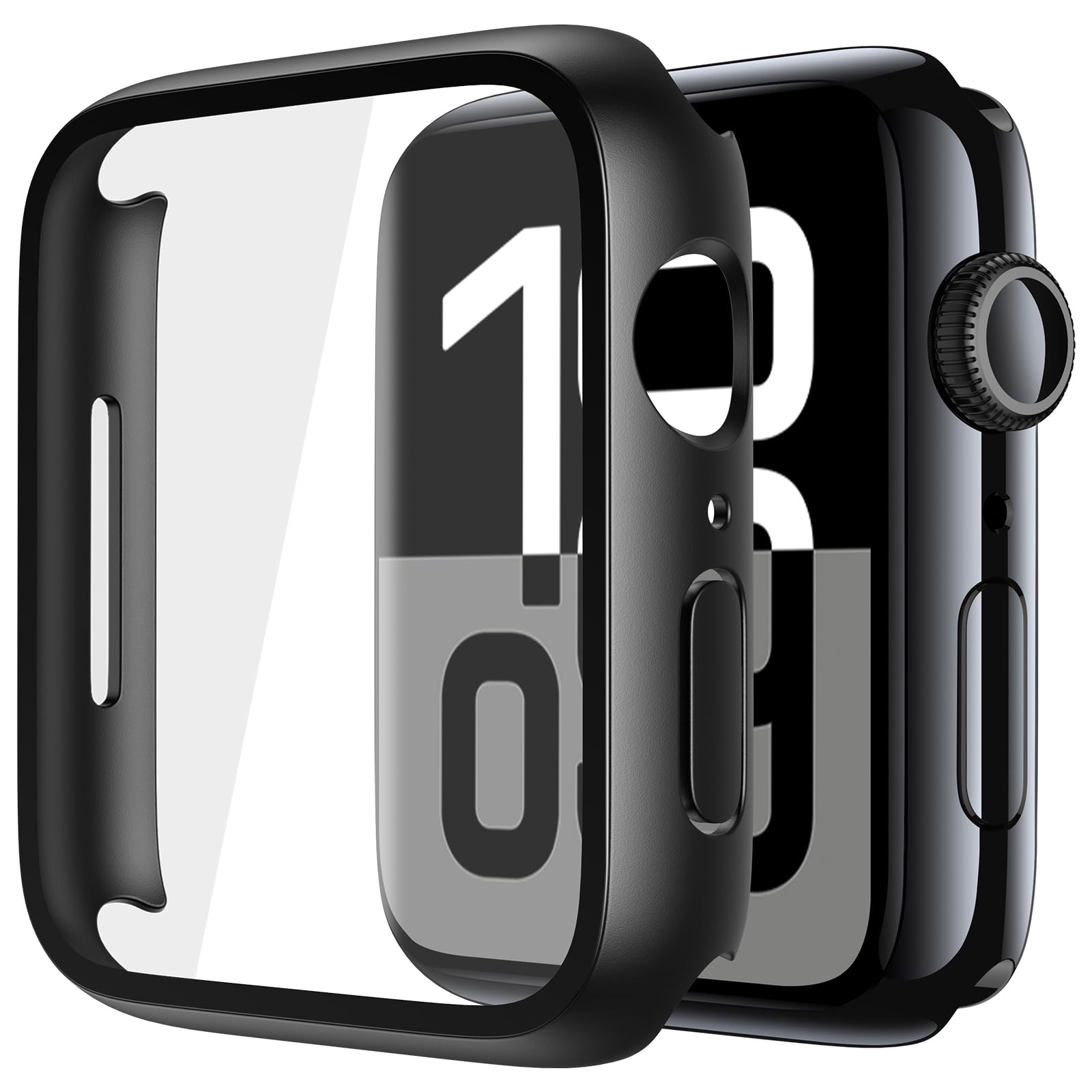Piuellia 2 Pack Black Hard Case for Apple Watch Series 11 Series 10 46mm | Prote