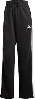 adidas Women's Essentials 3-Stripes Open HEM Fleece Pants