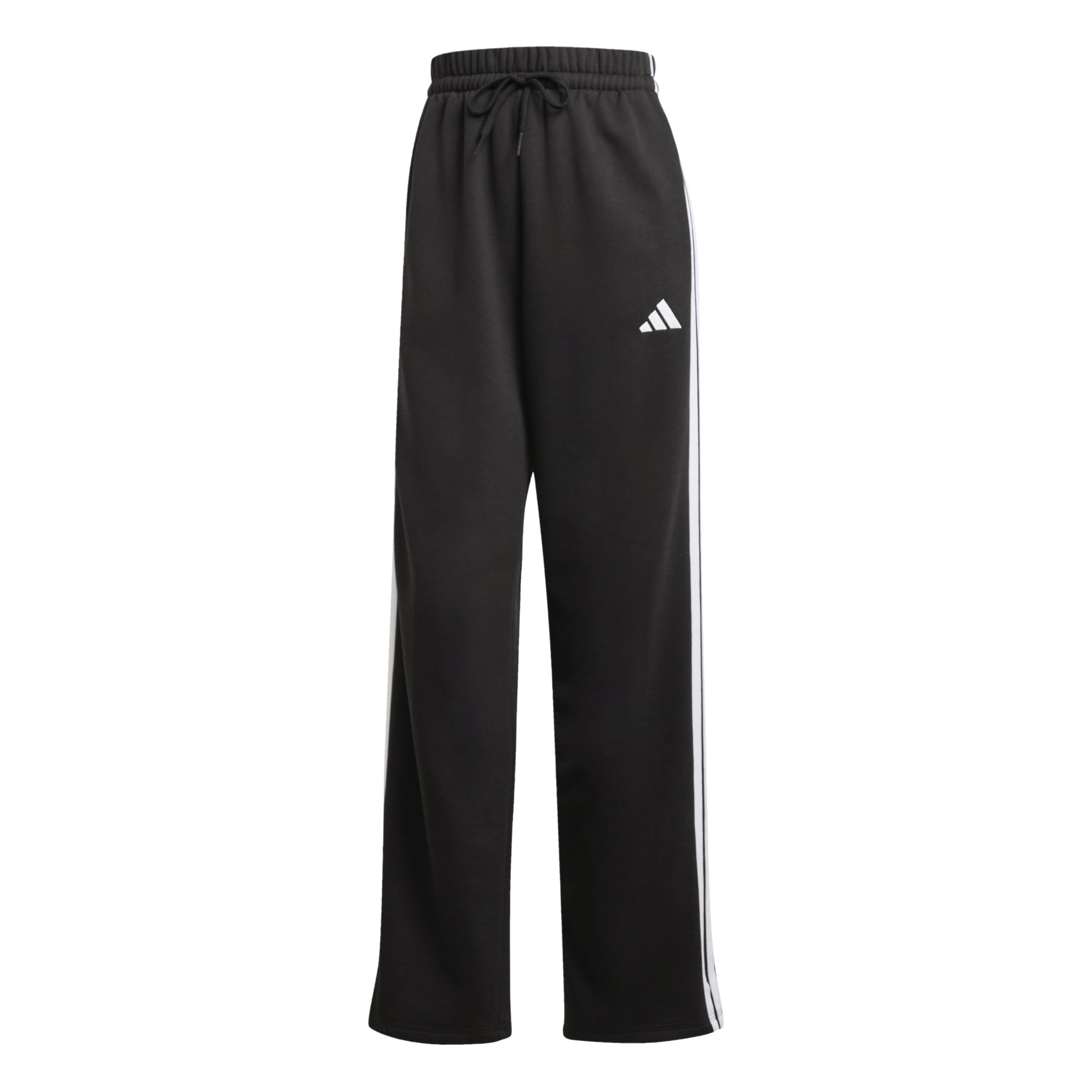 adidas Women's Essentials 3-Stripes Open HEM Fleece Pants