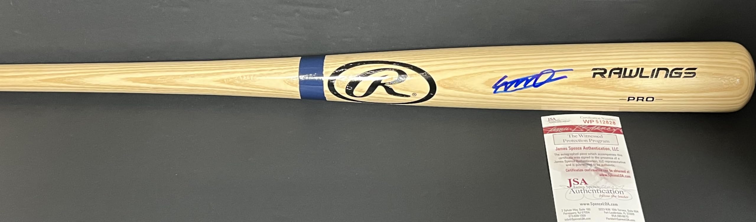 Vladimir Guerrero Jr Toronto Blue Jays Autographed Signed Blonde Baseball Bat JS