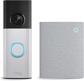 Ring Battery Video Doorbell Plus (newest gen) + Chime (3rd Gen) | Video Doorbell Camera | Retinal 2K, up to 6x Enhanced Zoom | Quick Release Battery Pack | 30-day free trial of Ring Subscription Plan