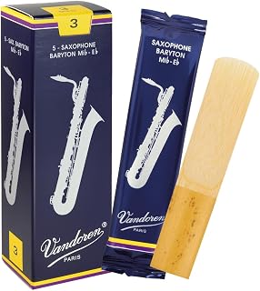 Vandoren SR243 Bari Sax Traditional Reeds Strength 3; Box of 5
