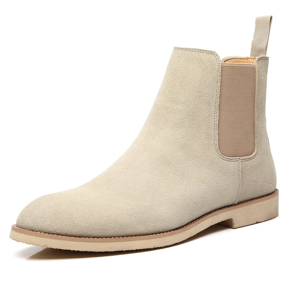Placck Men's Short Boots, Genuine Leather, Chelsea Boots, Business Shoes, Stylis