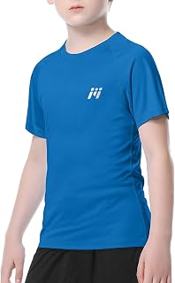 MEETWEE UPF50+ Protection UV Short Sleeve Swim Rash Guard Children's Quick Dry T-Shirt for Surfing Beach Pool