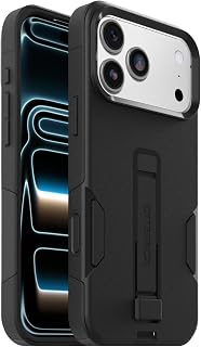 OtterBox Cover Commuter Grip MagSafe per iPhone 18 Pro Max/17 Pro Max, Nero