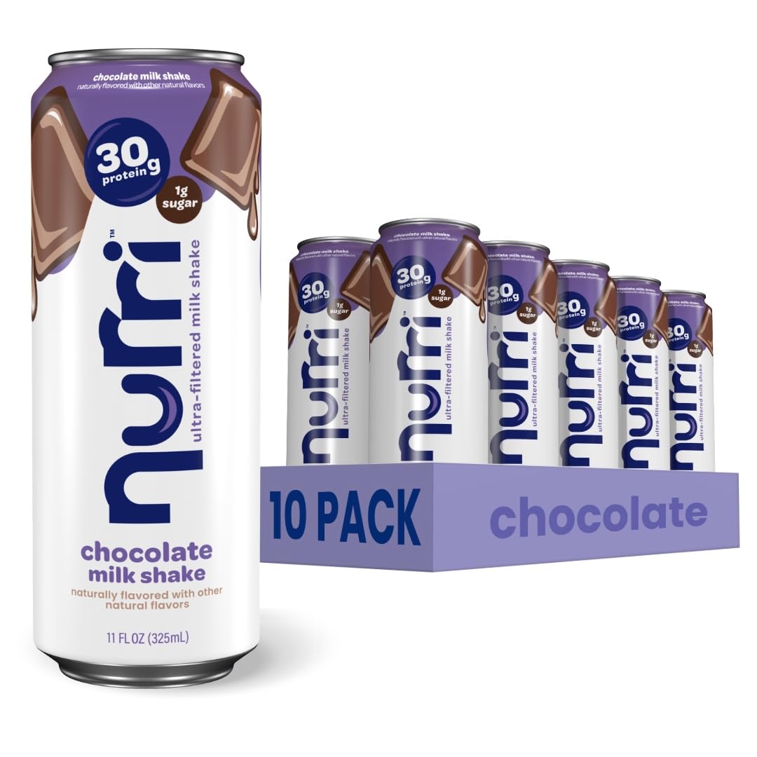 Nurri 30g Protein Ultra Filtered Milk Shake, Chocolate, 10-11 fl oz Cans | Ready
