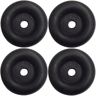 (4 Pack) 2.5" Trailer Ramp Door Bumper, Compatible with Truck Cargo Hatch - Round Rubber Bump Stops