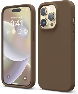 elago Premium Liquid Silicone Case for iPhone 14 Pro Brown