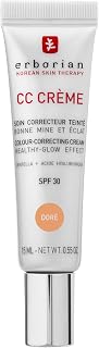 Erborian - CC Crème con Centella Asiática - Crema Facial Iluminadora de Alta Definición y Maquillaje - Protección Solar SPF 30 - Cosmética Coreana