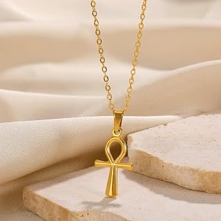 14k Gold Plated Dainty Cross Pendant Necklace Tiny Faith Necklace with Cubic Zirconia Minimalist Christian Jewelry Gift