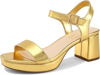 DREAM PAIRS Women's Open Toe Ankle Strap Wedge Heel Sandals