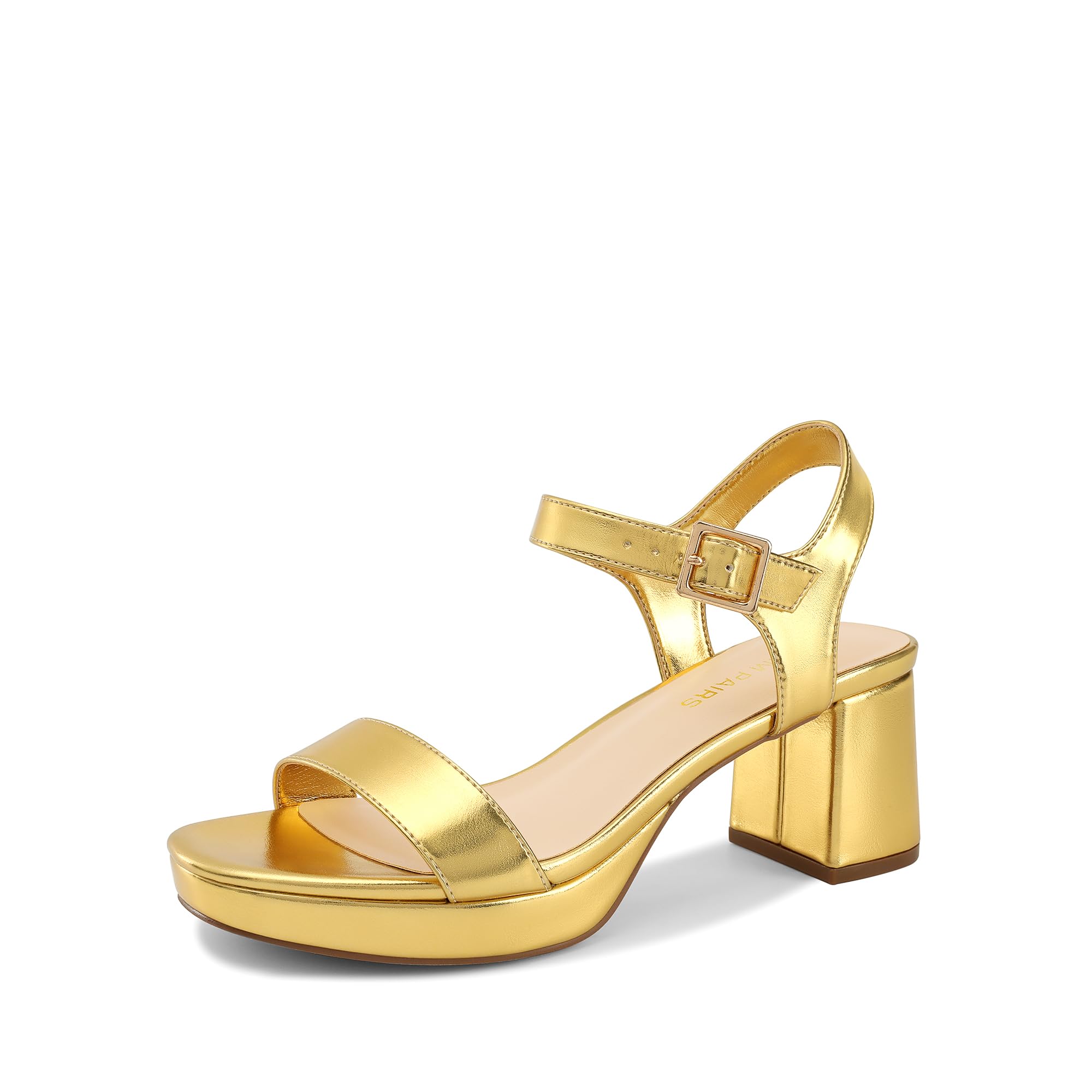 DREAM PAIRS Women's Open Toe Ankle Strap Wedge Heel Sandals