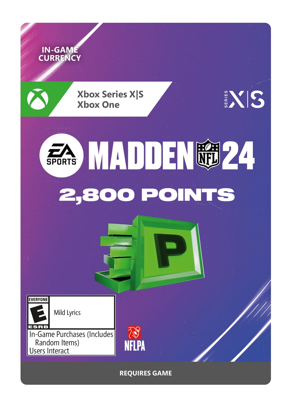 MADDEN NFL 24: 2800 MADDEN POINTS - Xbox [Digital Code]
