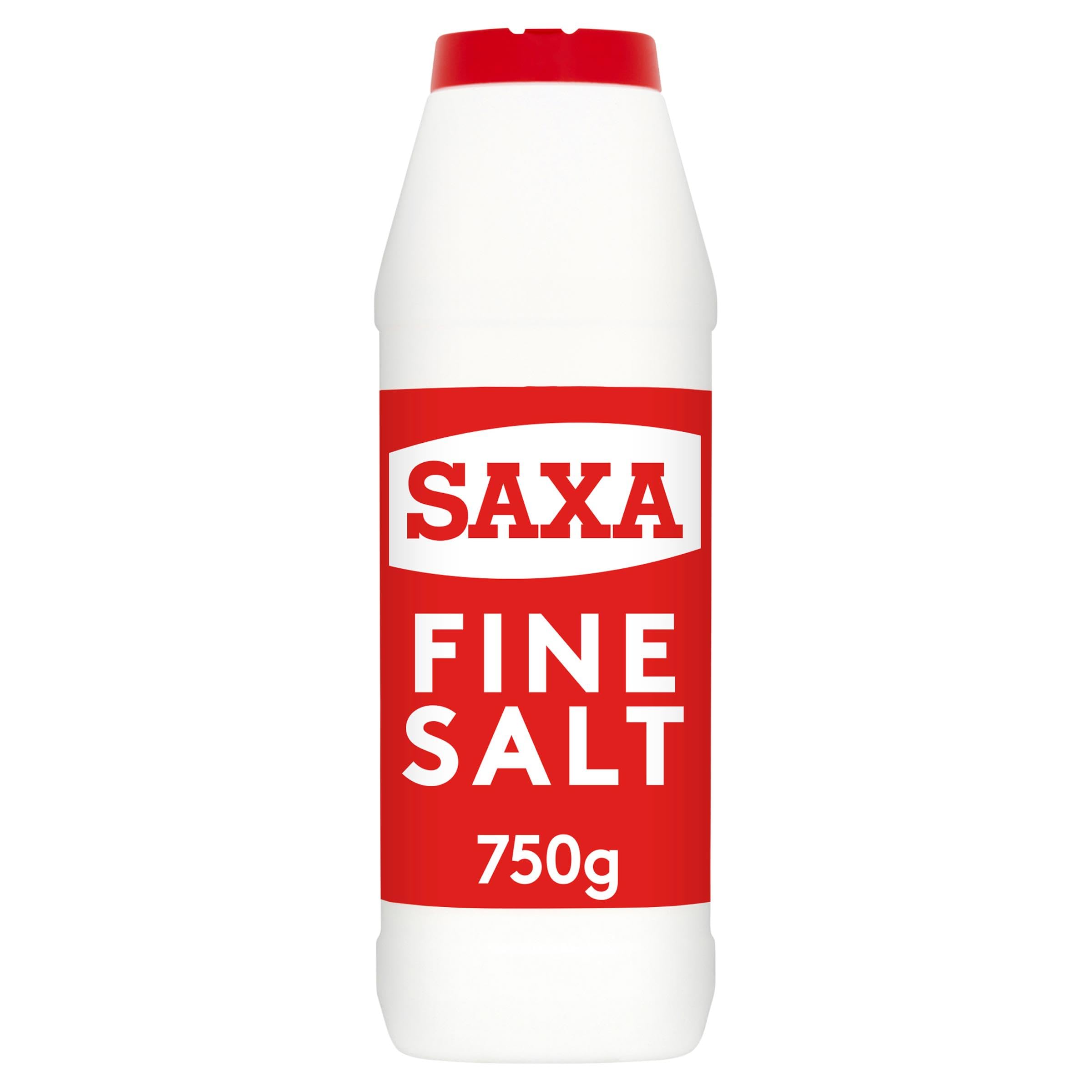 Saxa Fine Table Salt for Table & Cooking, 750 g Drum (1-Pack) | Versatile Season
