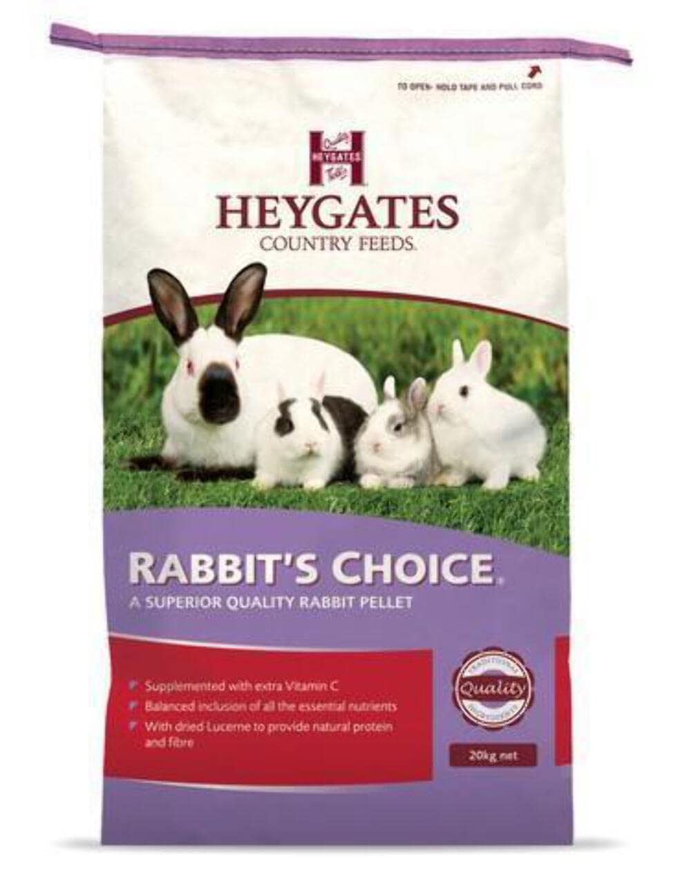 HEYGATES RABBIT CHOICE PELLETS 20KG