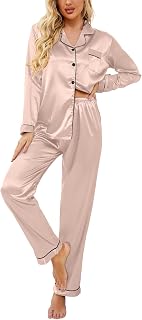Ekouaer Women's Short Sleeve Zip Up Dress with Pockets S-XXL
