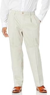 Dockers Relaxed Fit Signature Khaki Lux Cotton Stretch Pants - Pleated - Relaxed Men