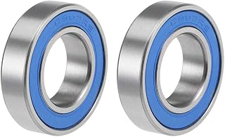 sourcing map 6902-2RS Deep Groove Ball Bearings 15mm x 28mm x 7mm Double Sealed Chrome Steel Blue Cover P6(ABEC3) 2pcs