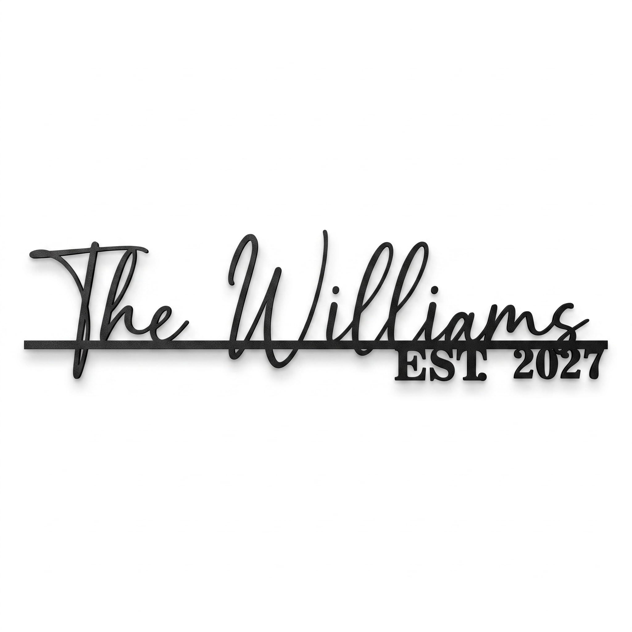 Custom Metal Name Sign, Personalized Family Name Sign, Last Name Sign