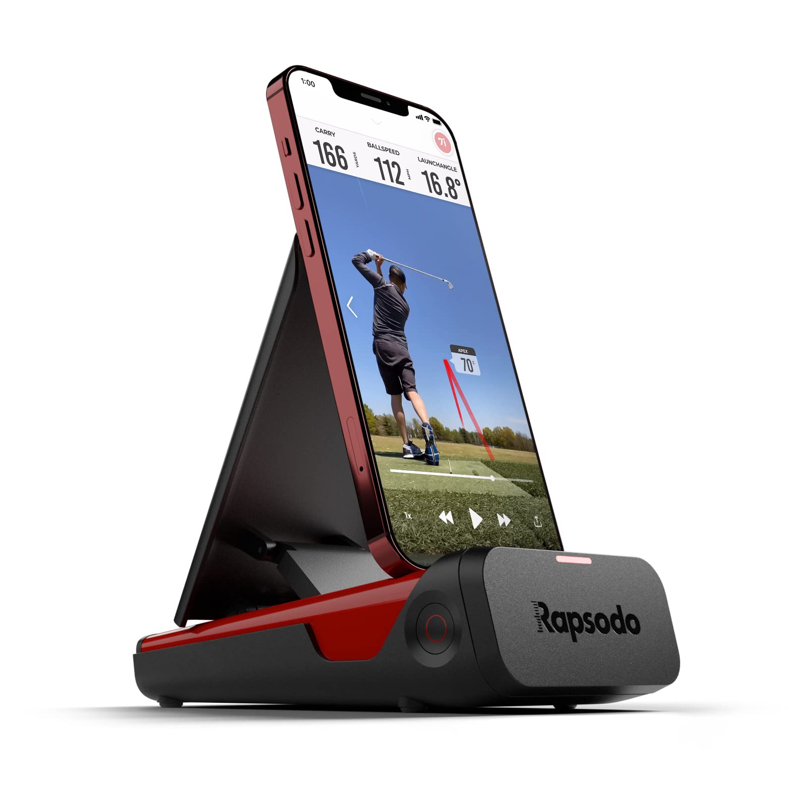 Rapsodo Mobile Launch Monitor Golf Simulator | MLM iPhone & iPad Only | Indoor &