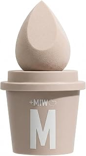 White Coffee Cup Makeup Sponge Holder with Breathable Design for Storing Beauty Eggs at Home, Bedroom, or Travel