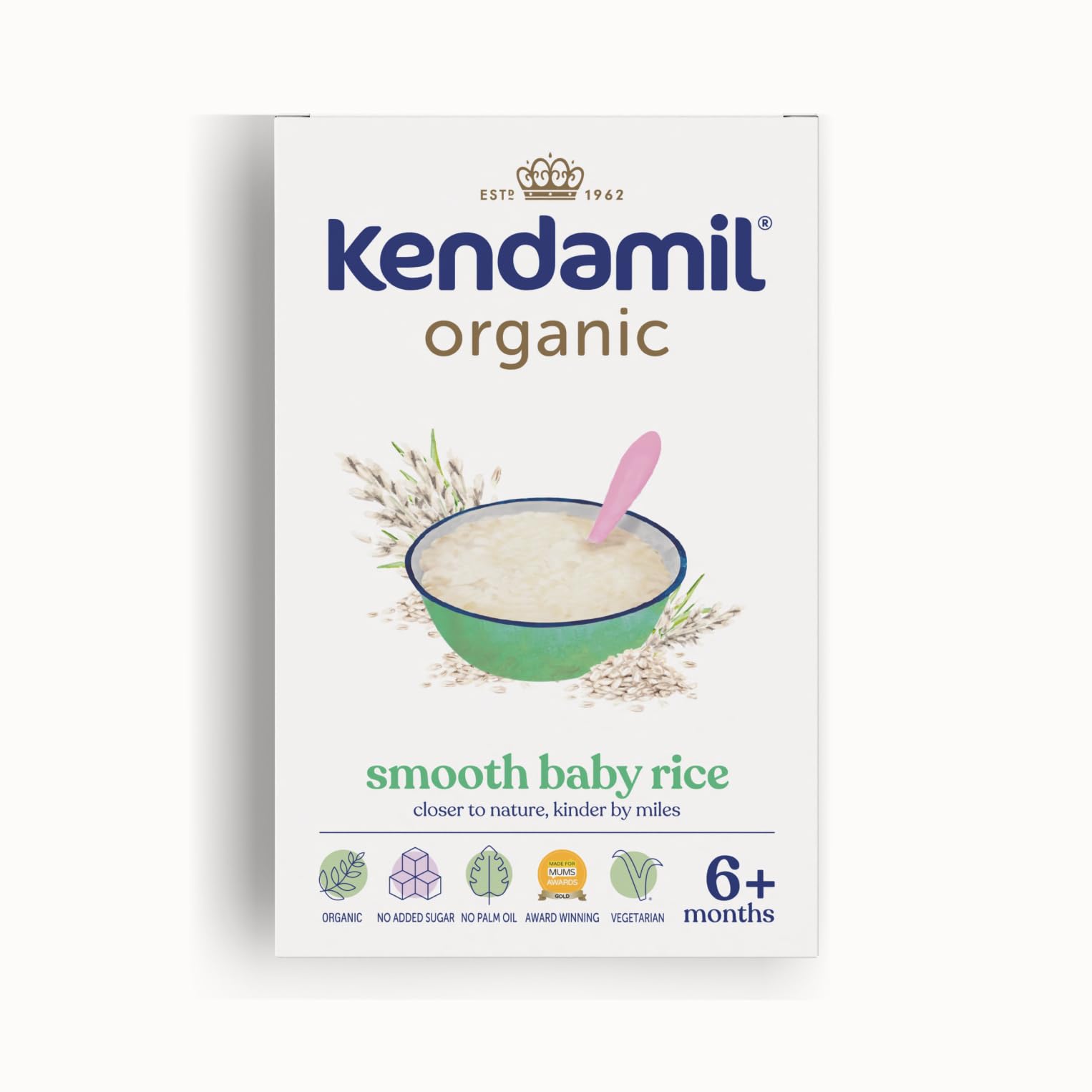 Kendamil Organic Smooth Baby Rice (4+ Months) – Organic First Stage Baby Weaning