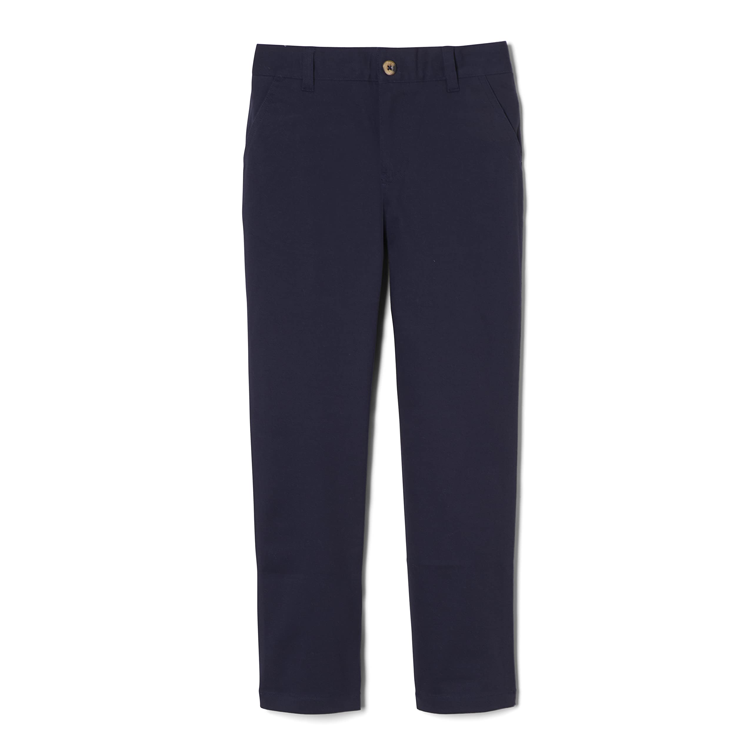 French Toast Boys' Adjustable Waist Straight Fit Stretch Twill Chino Pant