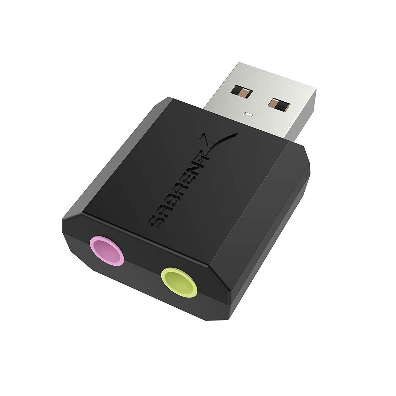 SABRENT USB External Stereo Sound Card Adapter, Plug & Play (AU-MMSA) | USB audi