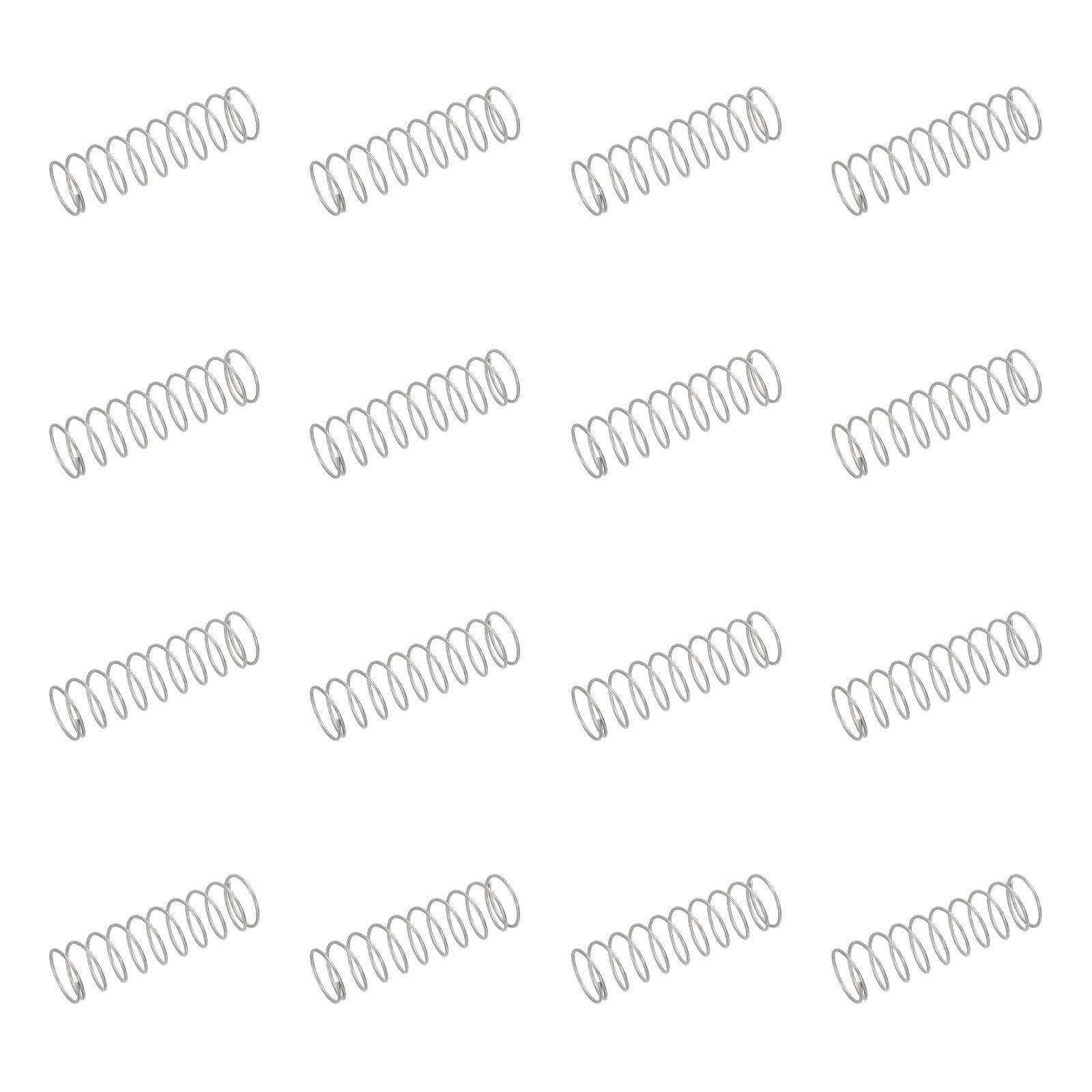 uxcell 50Pcs 304 Stainless Steel Compression Springs,0.8mmWD,14mm ODx45mm L | Sm