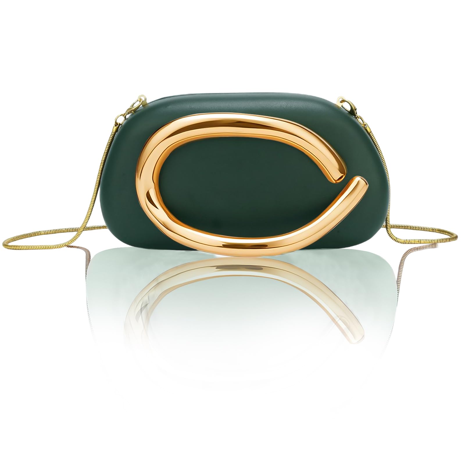 PU Leather Women's Evening Handbags Chocolates Clutch Purse Easy Match with Chai