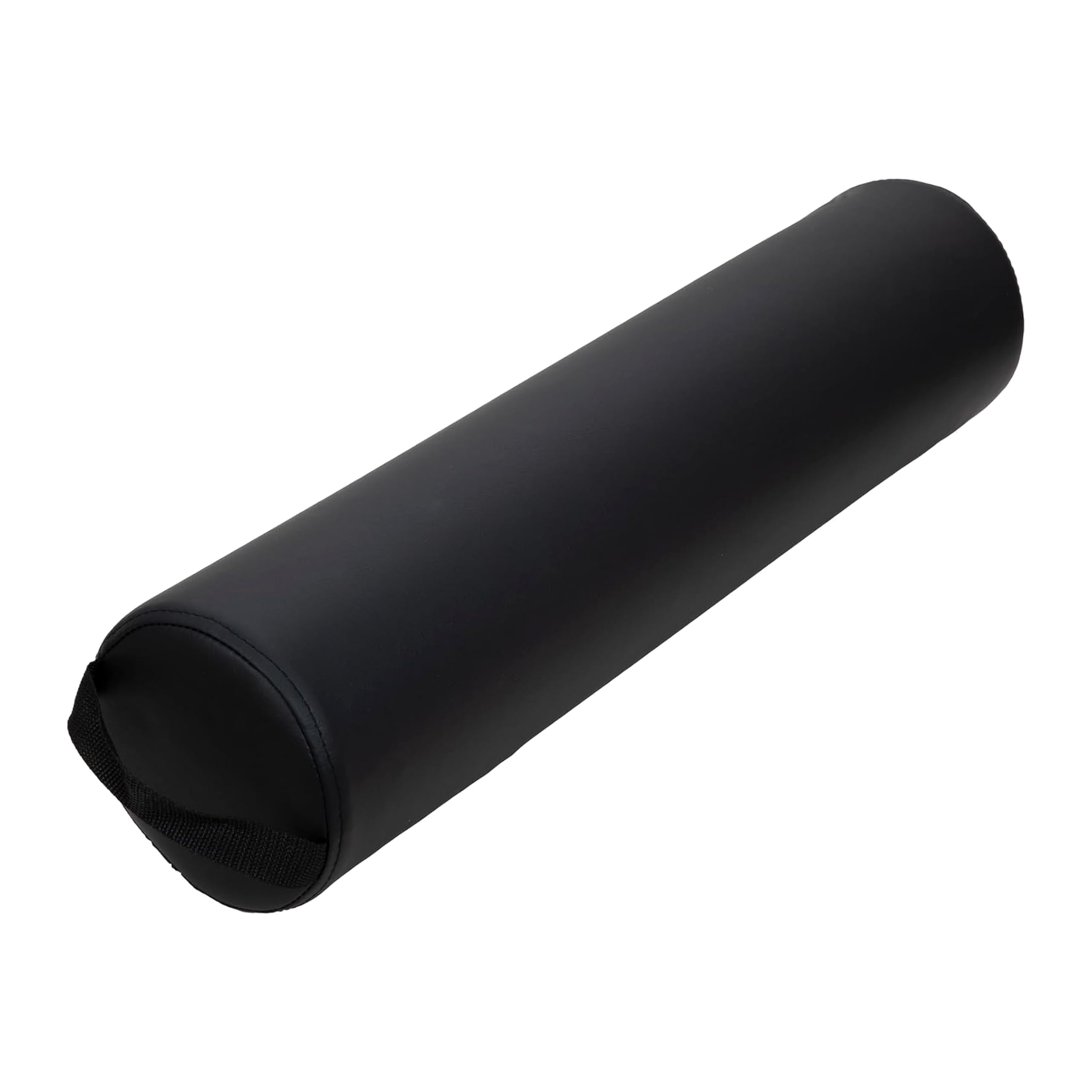 ForPro Full Round Massage Table Bolster Pillow, 26" L x 6" R, Black | Soft Foam 