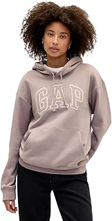 GAP Women's Mini Arch Logo High-low Pullover Hoodie Sweatshirt (pack of 1)