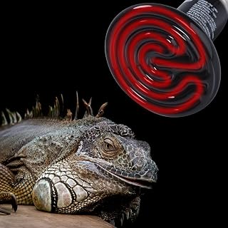 25W 2-Pack Ceramic Heat Lamp Bulb Infrared Reptile Heat Emitter Heater Lamps Bulbs for Pet Brooder Coop Chicken Lizard Bearded Dragon Turtle Snake Aquarium - No Light Emitted No Harm (25W-2PACK)