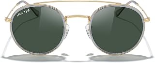 MERRY'S Double Bridge Round Polarized Sunglasses For Women Men S8647