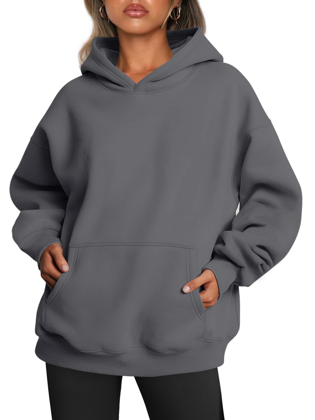 Trendy Queen Women Oversized Hoodie Fleece Sweatshirt Autumn Fashion Pullover Sw