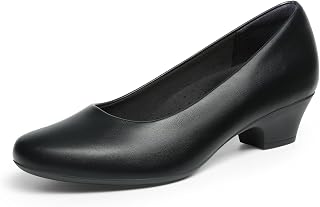 DREAM PAIRS Women's Pumps Low Heel Arch Support Dress Shoes