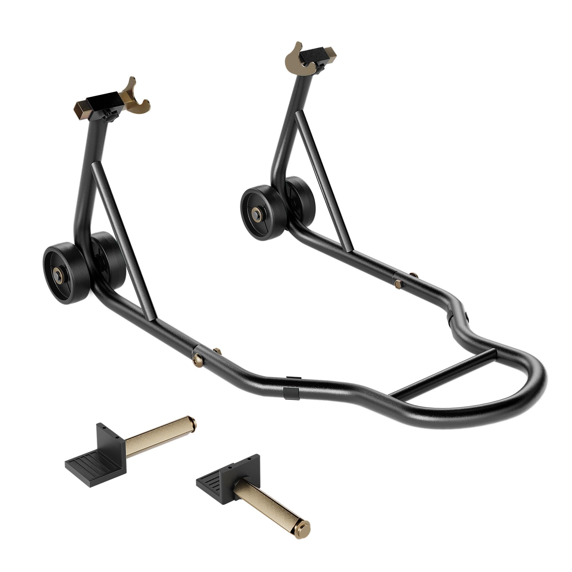 SPECSTAR Motorcycle Paddock Stand Set ,Rear & Front Lift, Adjustable, Steel | He