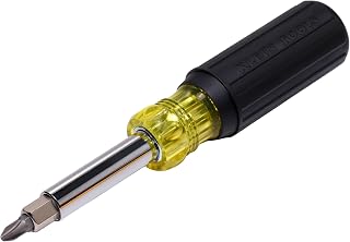 Klein Tools 32500 11-in-1 Screwdriver/Nut Driver Set | 8 Bits (Phillips, Slotted, Torx, Square), 3 Nut Driver Sizes, Cushion Grip Handle