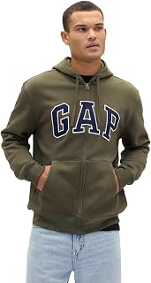 Gap Heritage Logo Full Zip Hoodie Men's Hooded Sweatshirt (Pack of 1)
