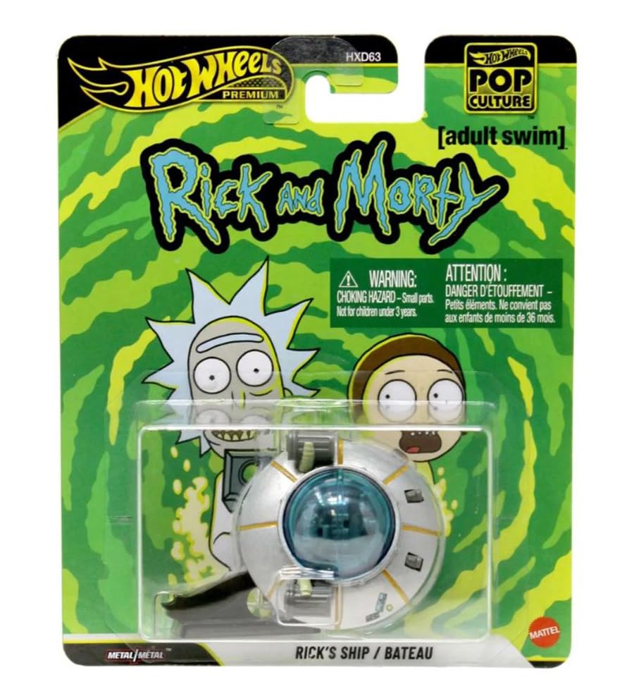Hot Wheels Premium Pop Culture 2026 Rick and Morty Rick's Ship, Die-Cast Vehicle