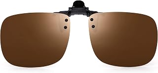 JM Polarisé Lunettes de Soleil Clip Lentille Flip Up Sans Cadre pour Lunettes de Vue Optique