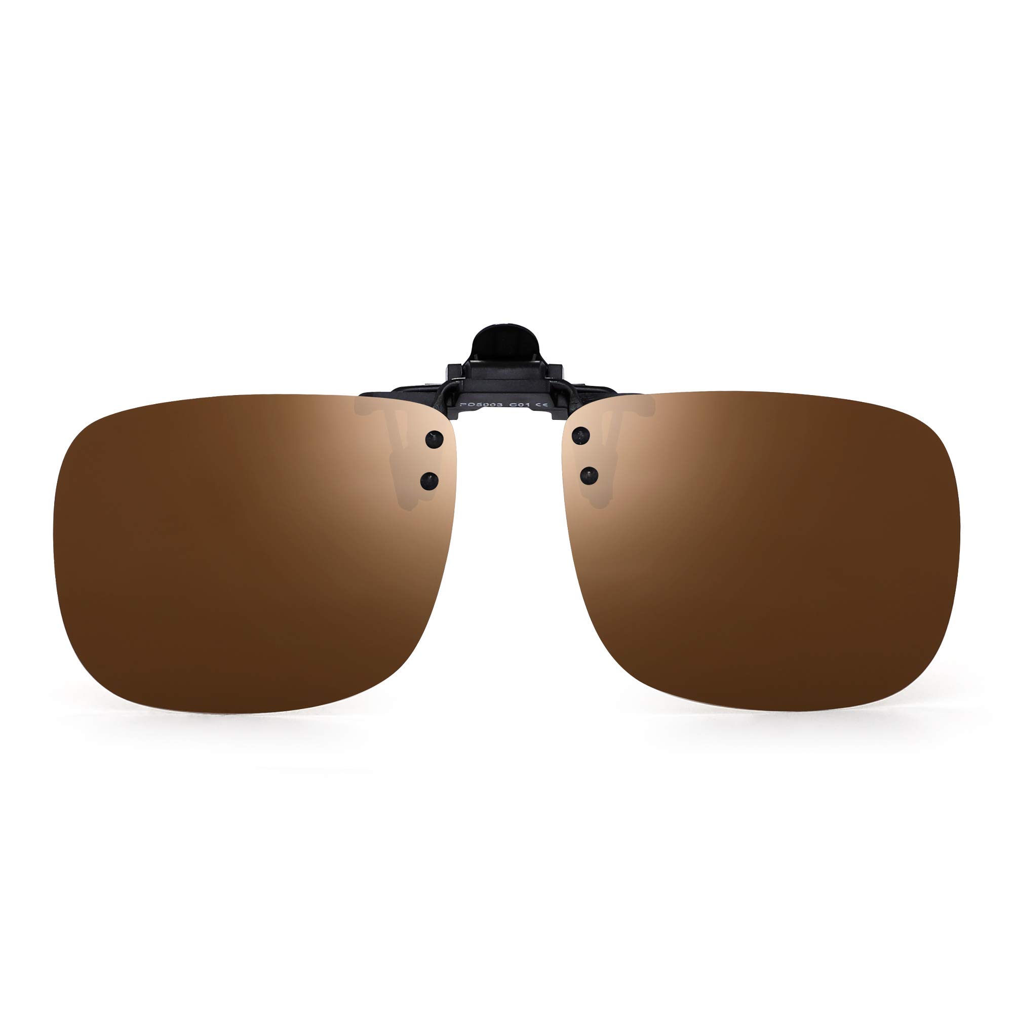 JM Polarisé Lunettes de Soleil Clip Lentille Flip Up Sans Cadre pour Lunettes de