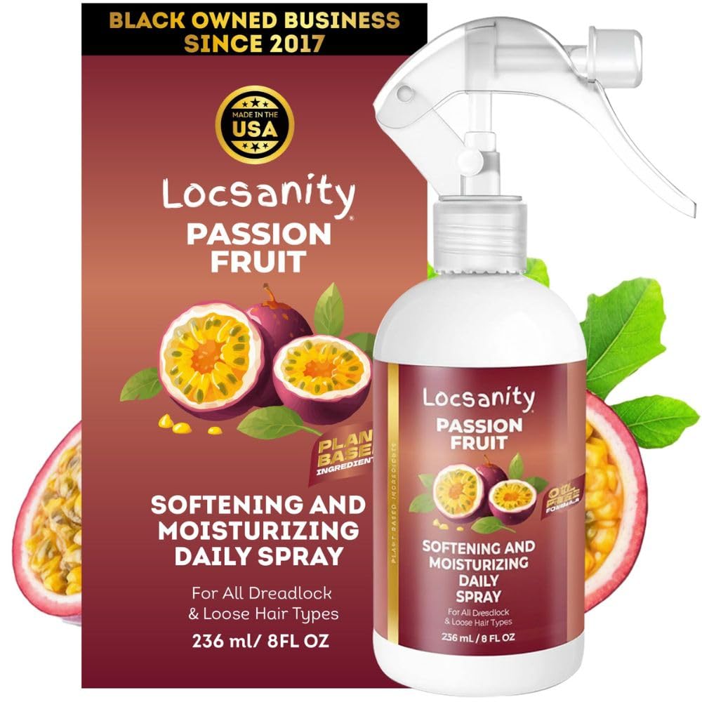 Loc Spray - Locsanity Daily Moisturizing Refreshing Spray for Dreadlocks, Locs, 