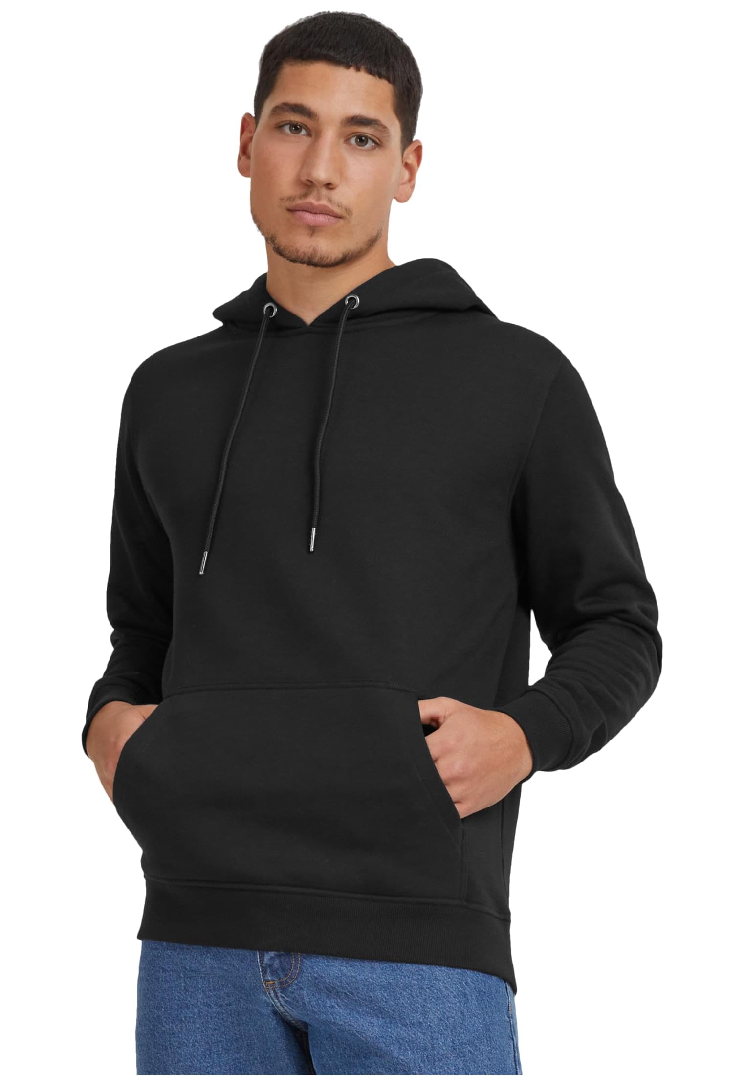 Urban Classics Men's Basic Hooded Sweatshirt Black Regular/Regular Fit