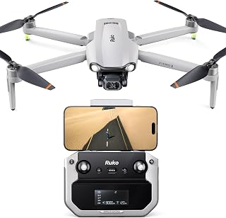 Ruko F11PRO 2 Drone with 6K Camera for Adults, 4K/30fps Video, Ideal Gift | 3-Axis Gimbal Stabilizer, 2 Batteries for 70-Min Flight Time, Long-Range Transmission, Auto Return & Beginner-Friendly, Grey