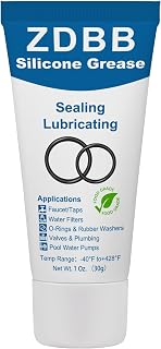 ZDBB Tap O Rings Grease Silicone Lubricant for Oring Rubber Washers Water Filter Pool Pump Gaskets Cartridges Valves Pressure Plugs Seals,1 oz 1-Pack