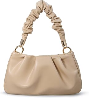 Cloud Pouch Bag Women Shoulder Handbag Soft Vegan Leather Vintage Hobo Chain Cross body Bag